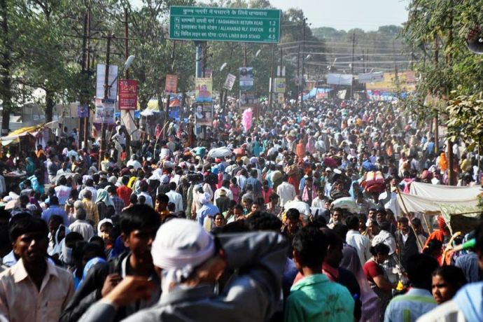 Crowd at Kumbh Mela
